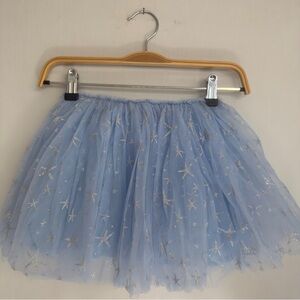 DOE A DEAR Girl Sparkling Blue Tulle Skirt NWOT